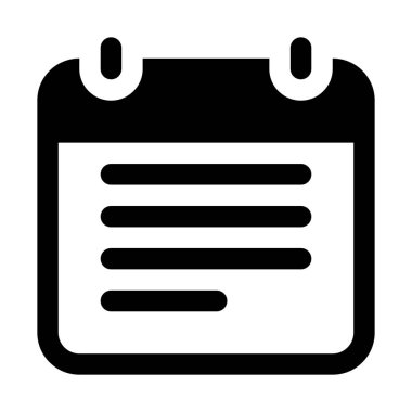 Mesaj Panosu simgesi, basit vektör çizim