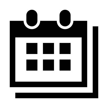 randevu takvim simgesini, basit vektör çizim