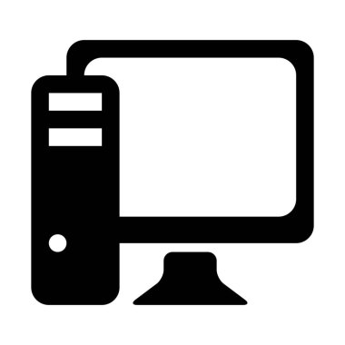 kişisel bilgisayar kutsal kişilerin resmi, basit vektör çizim