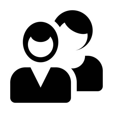 profesyonel Grup simgesi, basit vektör çizim