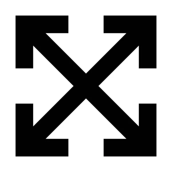 Vollbild Pfeile Symbol Abstrakte Vektorillustration — Stockvektor