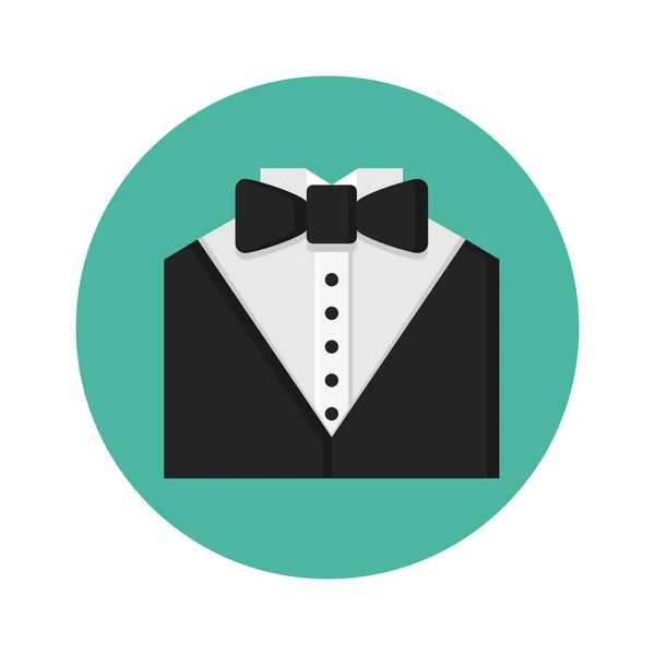 Tuxedo Party Wear Icoon Eenvoudige Vectorillustratie — Stockvector