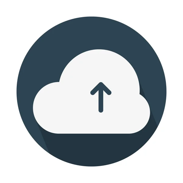 Uploaden Cloud Netwerk Eenvoudige Vectorillustratie — Stockvector