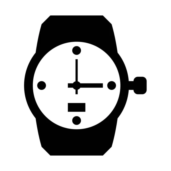 Ícone Relógio Multifuncional Ilustração Vetorial Simples — Vetor de Stock