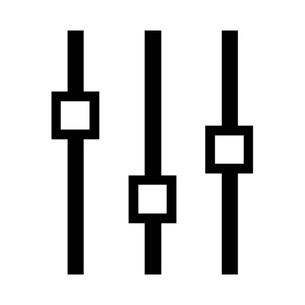 Einfache Vektor Illustration Des Equalizer Schiebereglers — Stockvektor