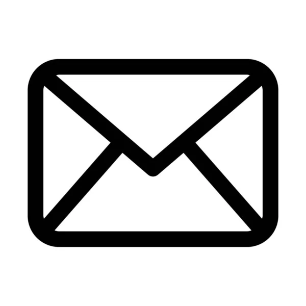 Internet Mail Service Simgesini Basit Vektör Çizim — Stok Vektör