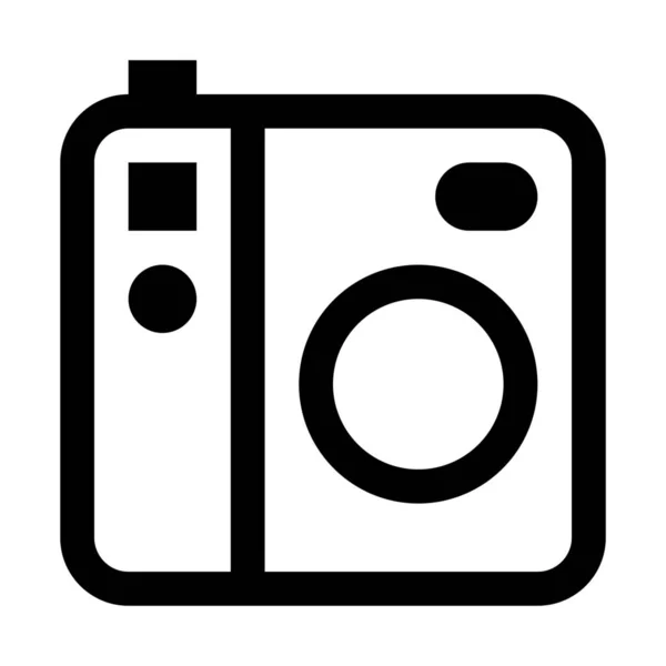 Klassisches Kamera Symbol Einfache Vektor Illustration — Stockvektor