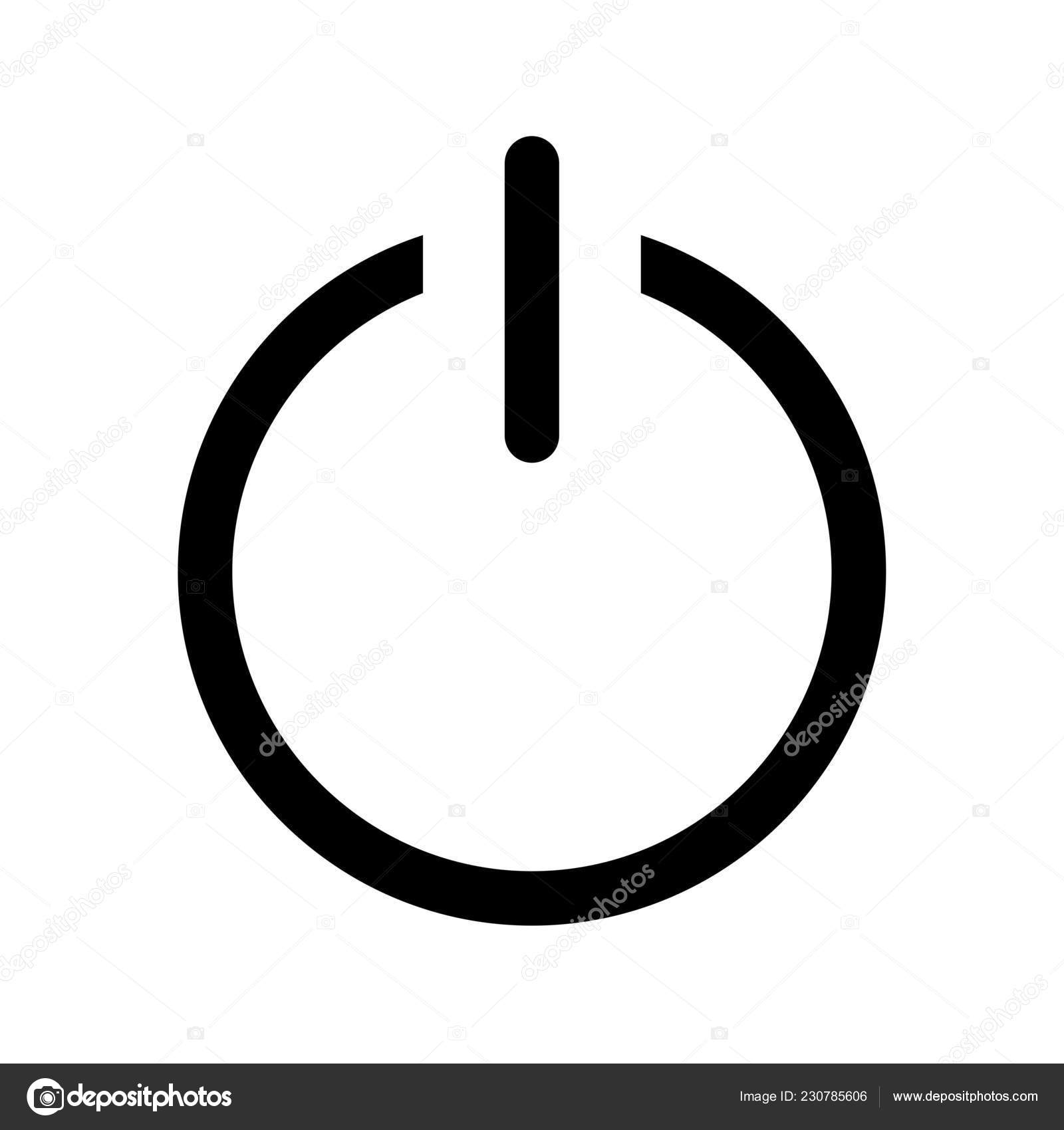 デバイス電源スイッチ 簡単なベクター イラスト ストックベクター