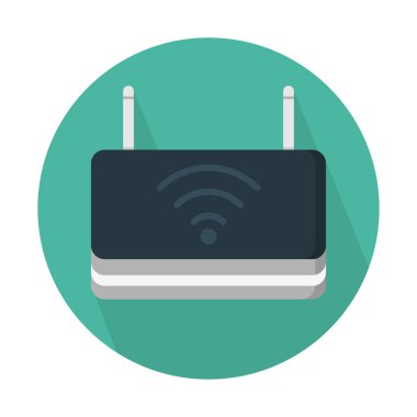 Kablosuz internet yönlendirici vektör çizim