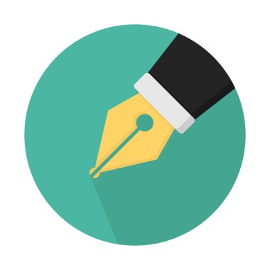 kalem ucu simgesi, soyut vektör çizim