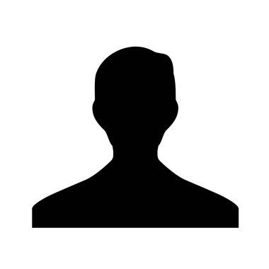 profil resim simgesi, basit vektör çizim