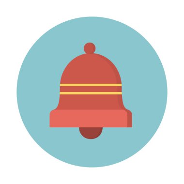 Bell bildirim uyarı simgesi, basit vektör çizim