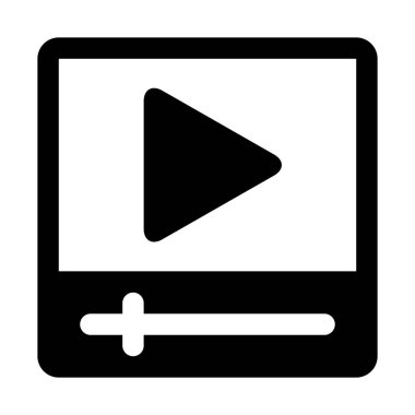 Multimedya oynatıcısı, basit vektör çizim