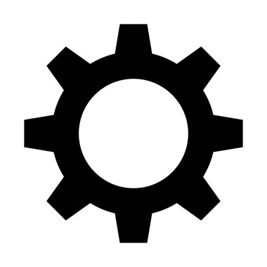 Ayar ve tercih düğmesi basit vektör çizim