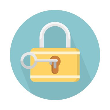 Kilit simgesi, basit vektör çizim