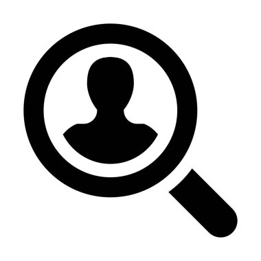 Bulmak insanlar online simgesi, soyut vektör çizim