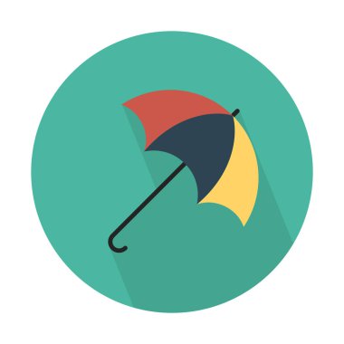 şemsiye simgesi, basit vektör çizim