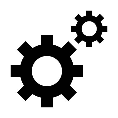 Basit vektör teknik bakım simgesinin resmi