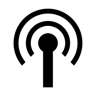 İletim ağ servisi simgesini, basit vektör çizim