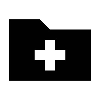 Yeni klasör simgesini, basit vektör çizim oluşturma