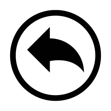 Ok sembol simge, basit vektör çizim dinlenme