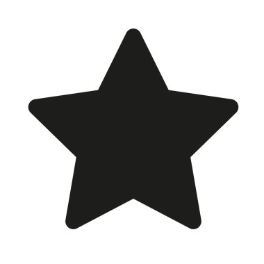 En sevdiğim, yıldız şekil kutsal kişilerin resmi, basit vektör çizim