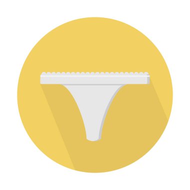 Plaj giyim iç çamaşırı simgesi, basit vektör çizim