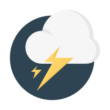 fırtına simgesi, basit vektör çizim