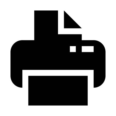 Lazer yazıcı simgesi, basit vektör çizim