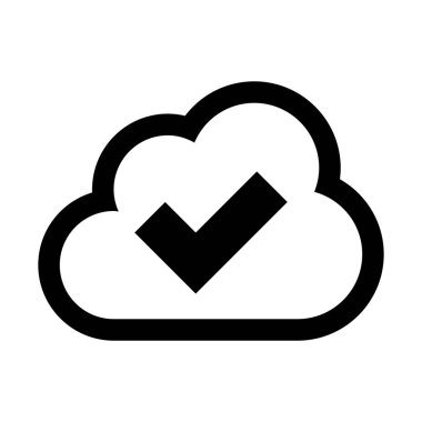 doğrulanmış bulut basit vektör çizim