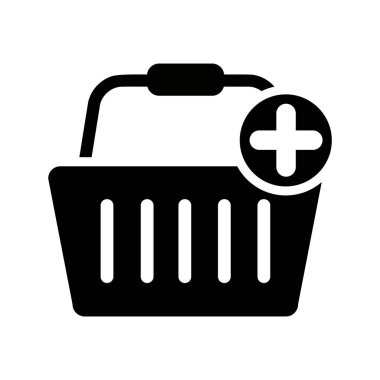Sepete Ekle basit vektör illüstrasyon simge