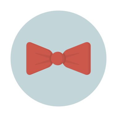 Trendy papyon simgesi, basit vektör çizim