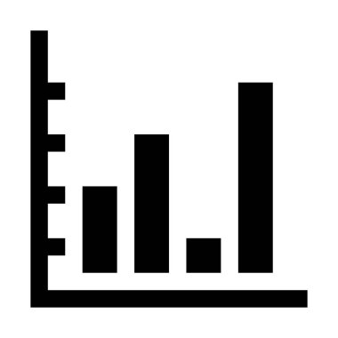 değişken çubuk grafik basit vektör çizim