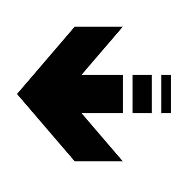 Basit vektör çizim açmak ok izole arka plan üzerinde