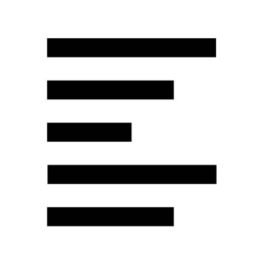 Sol simgesi, basit vektör çizim için metin ayarlama