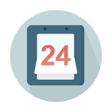 akış gözyaşı takvim simgesini, basit vektör çizim