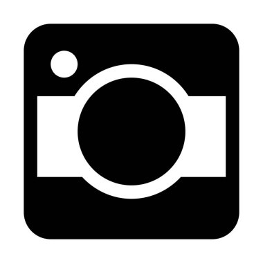 anlık kamera simgesi, basit vektör çizim