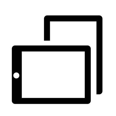 Pad dikey - yatay simge, basit vektör çizim