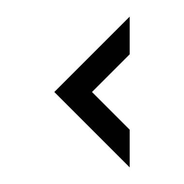 tek dirsek ok basit vektör çizim