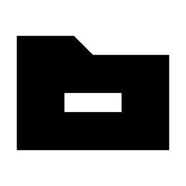 Geçersiz klasör seçili basit vektör çizim