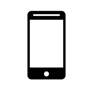 telefon portre modu simgesi, basit vektör çizim