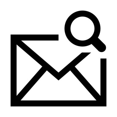 posta kutusu arama aracı basit vektör çizim