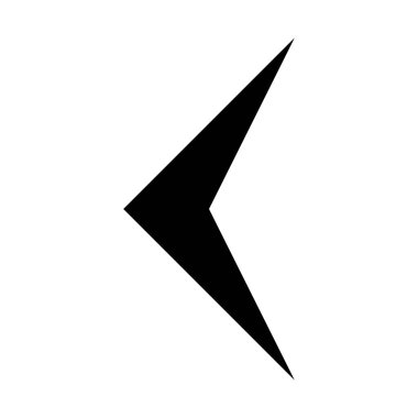 tek ok, basit vektör çizim