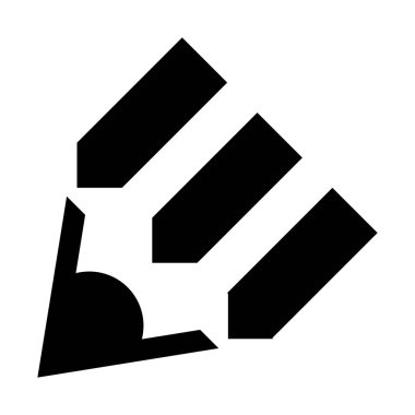 kurşun kalem aracı simgesi, soyut vektör çizim