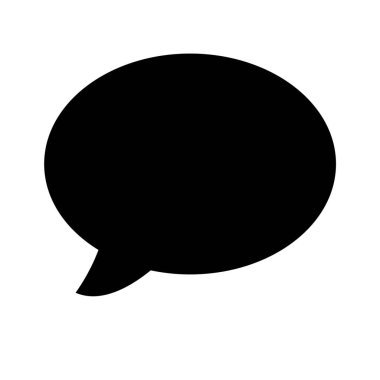 Tartışma sohbet kabarcık basit vektör çizim