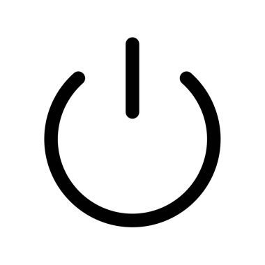 Açma kapama anahtarı simgesini, basit vektör çizim