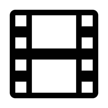 Reel görüntüleri çerçeve, basit vektör çizim