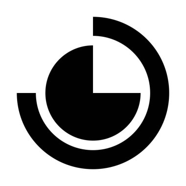 çok düzeyli halka grafiği basit vektör çizim