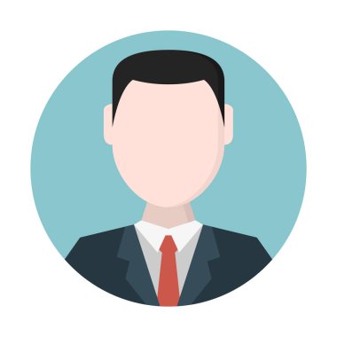 işadamı kravat ile basit vektör görüntü