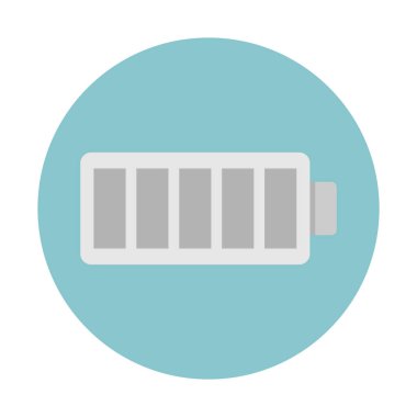 Pil durum simgesi, basit vektör çizim taburcu